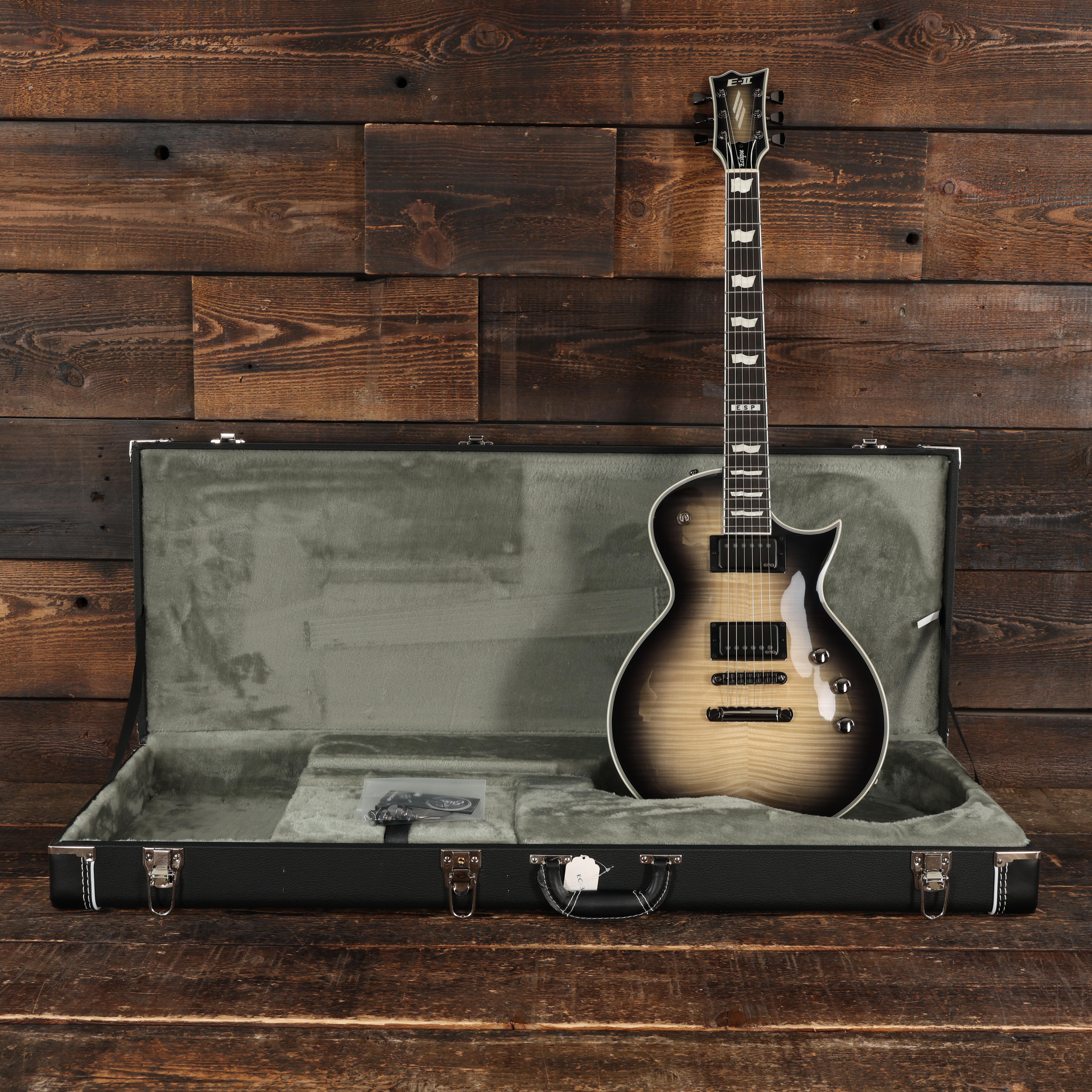 ESP E-II Eclipse Full Thickness Electric Guitar in Black Natural